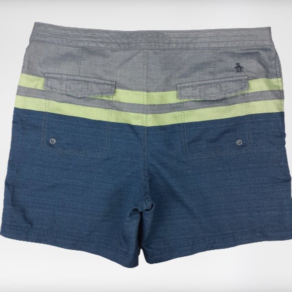 Original Penguin Mens Swim Trunks Lined Size 36 - Picture 2 of 7